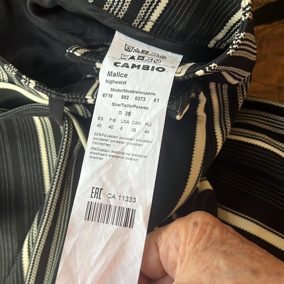 NWNT CÂMBIO Malice Full Lengths pants, size 38 - Picture 7 of 16